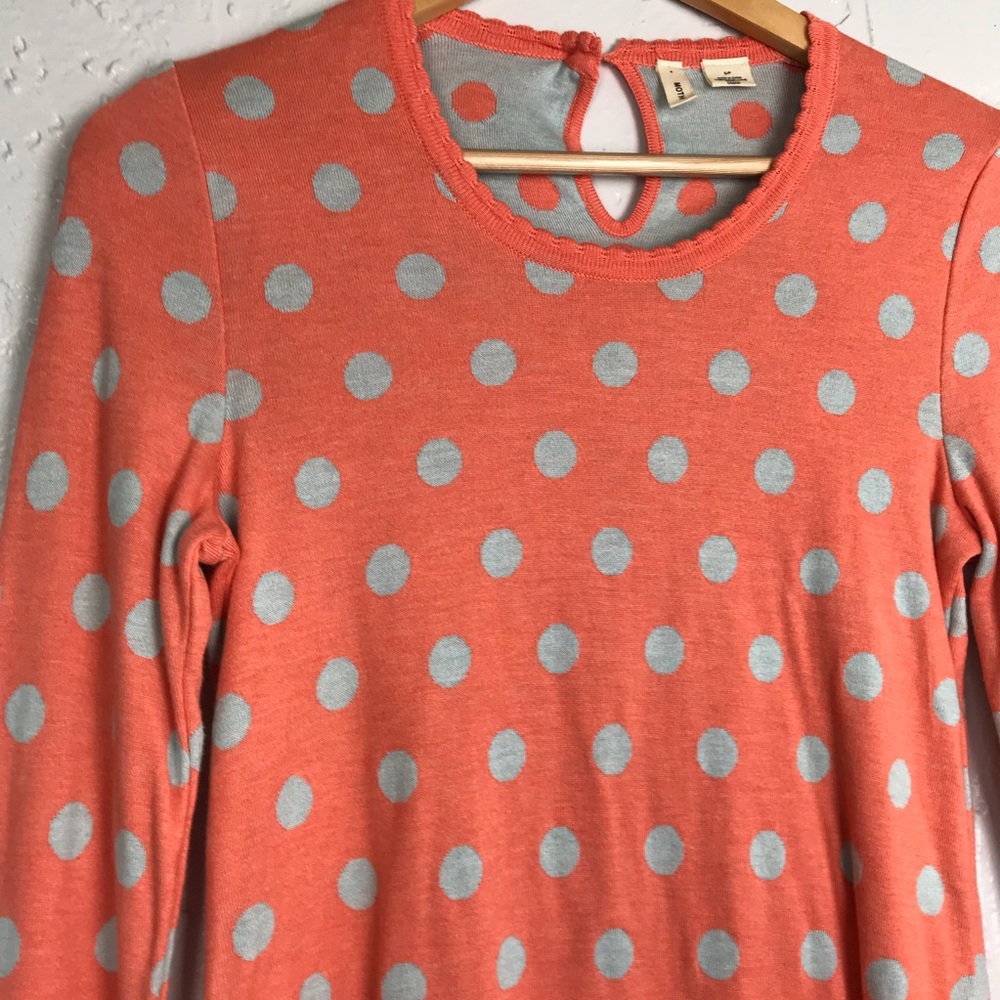 Anthropologie Moth Polka Dots Bluebird Sweater - Picture 3 of 8